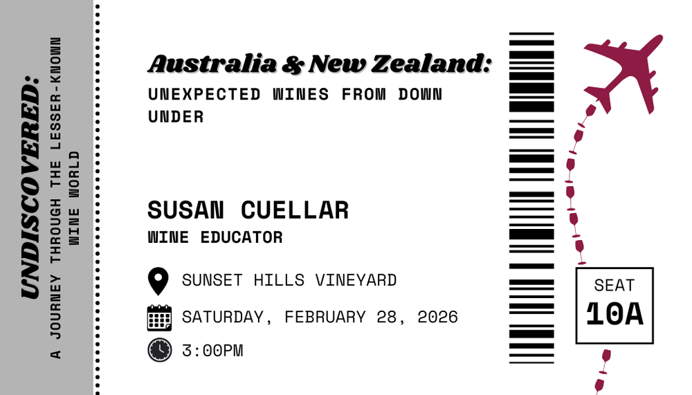 Australia & New Zealand: Unexpected Wines from Down Under (3:00pm)